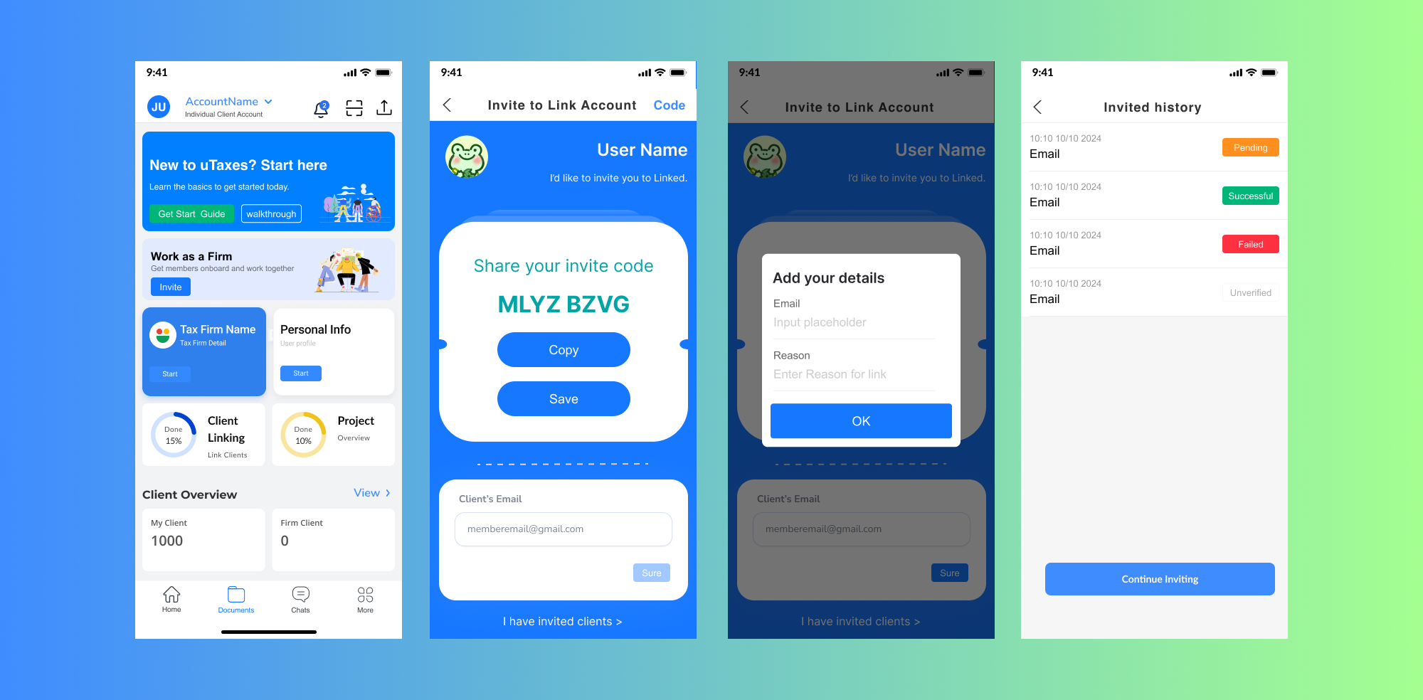uTaxes Account